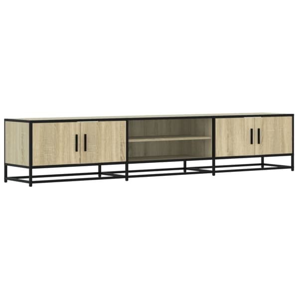 vidaXL tv-bord 210x35x41 cm konstrueret træ sonoma-eg