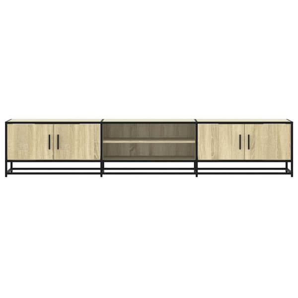 vidaXL tv-bord 210x35x41 cm konstrueret træ sonoma-eg