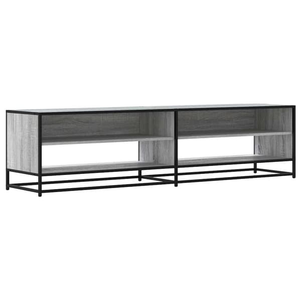 vidaXL tv-skab 180,5x40x46 cm konstrueret træ grå sonoma-eg