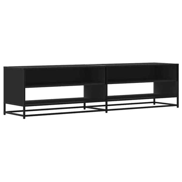 vidaXL Tv-bänk svart 180,5x40x46 cm konstruerat trä
