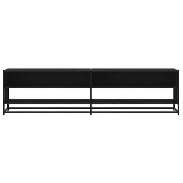 vidaXL Tv-bänk svart 180,5x40x46 cm konstruerat trä