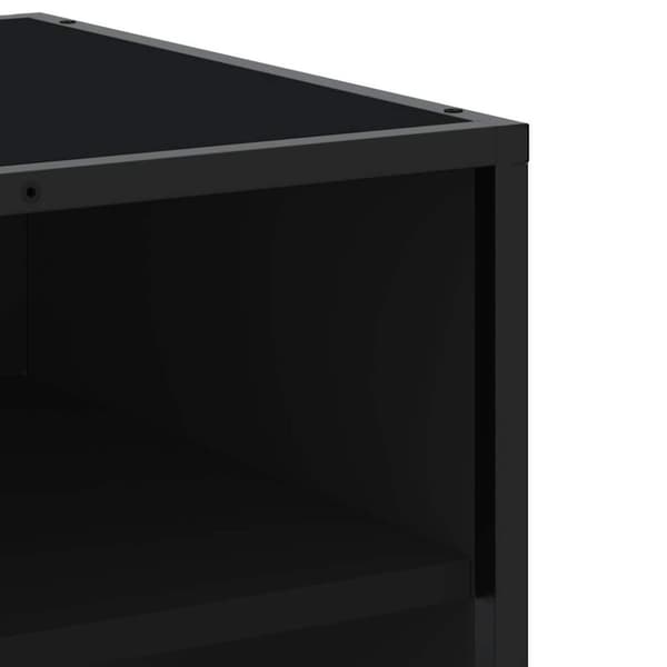vidaXL Tv-bänk svart 180,5x40x46 cm konstruerat trä