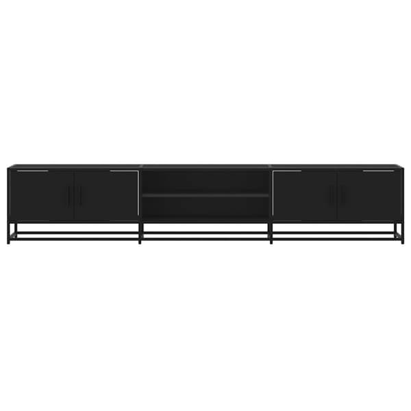 vidaXL TV-taso musta 210x35x41 cm tekninen puu