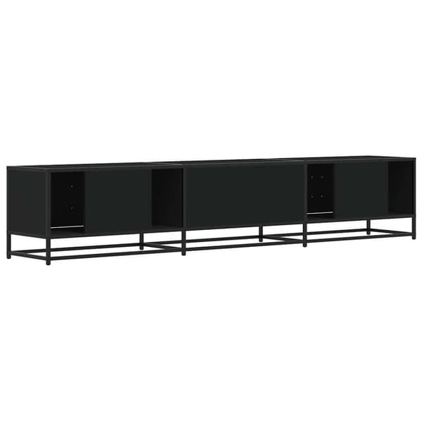 vidaXL TV-taso musta 210x35x41 cm tekninen puu
