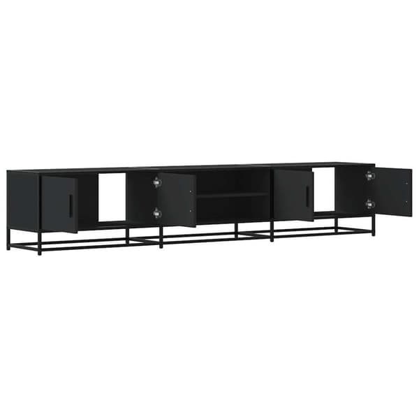 vidaXL TV-taso musta 210x35x41 cm tekninen puu