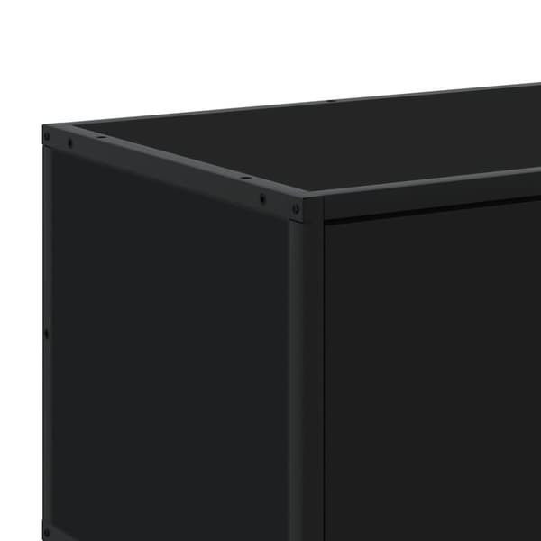 vidaXL TV-taso musta 210x35x41 cm tekninen puu