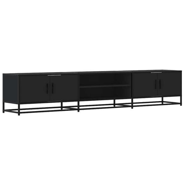 vidaXL TV-taso musta 210x35x41 cm tekninen puu