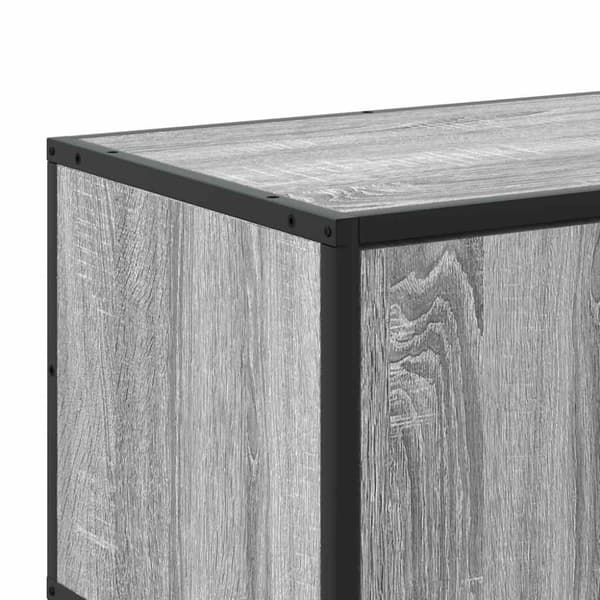vidaXL Tv-bänk grå sonoma 210x35x41 cm konstruerat trä