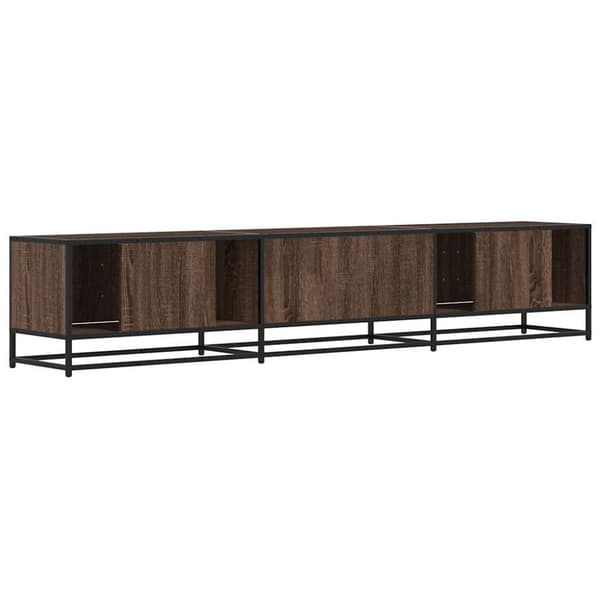 vidaXL TV-benk brun eik 210x35x41 cm konstruert tre