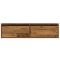 Miniatyrbilde 8 av 11: vidaXL TV-benk med LED-lys gammelt tre 100X35,5x25 cm