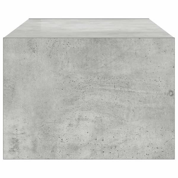 vidaXL TV-benk med LED-lys betonggrå 100X35,5x25 cm