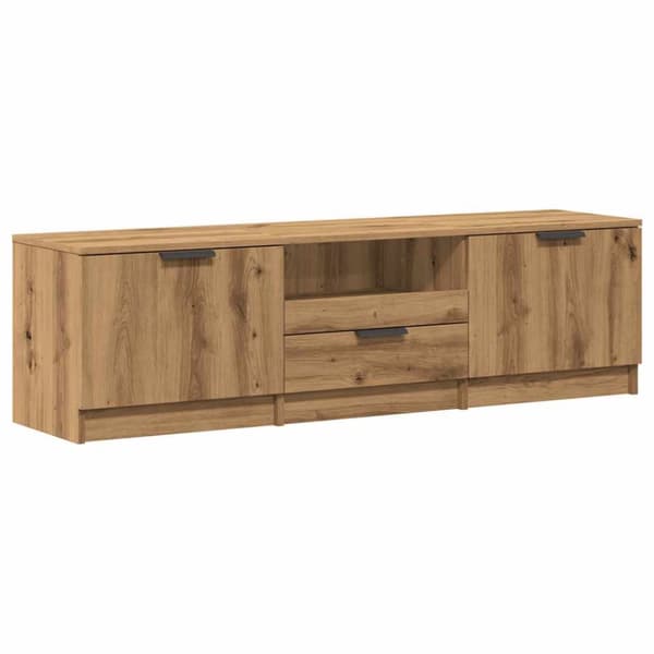 Tv-bänk artisan ek 140x35x40 cm konstruerat trä