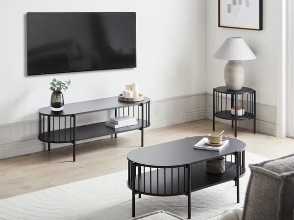 TV-møbel sort MDF 119 x 40 cm TV-bord