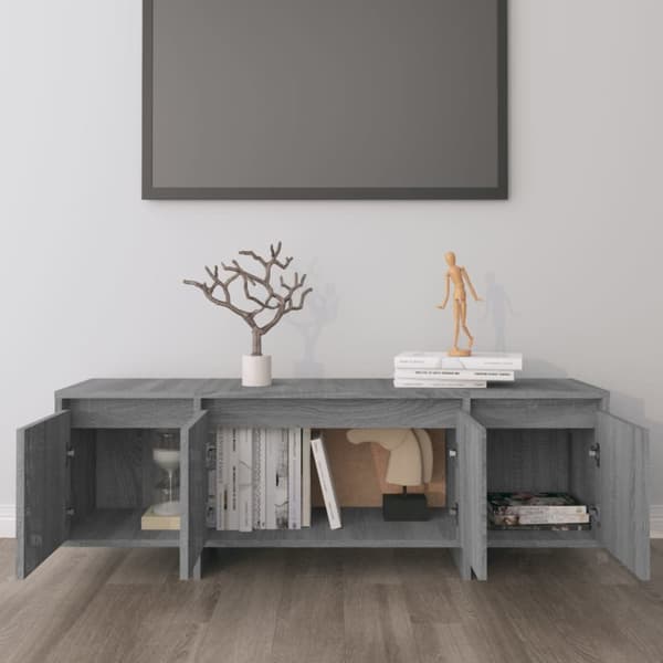 Tv-bänk grå sonoma 120x30x40,5 cm konstruerat trä