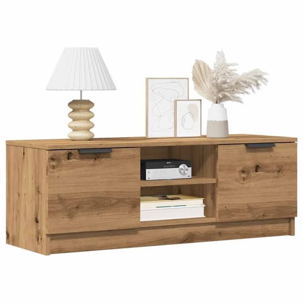 TV-bänk artisan ek 102x35x36,5 cm konstruerat trä