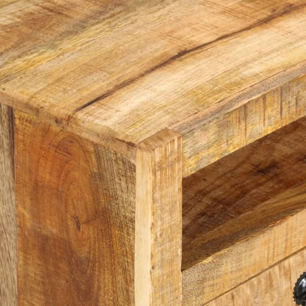 Tv-bänk 110x30x40 cm massivt mangoträ