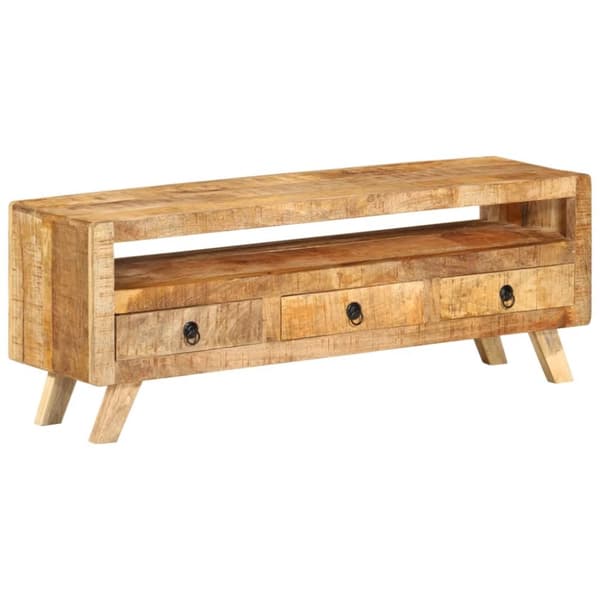 Tv-bänk 110x30x40 cm massivt mangoträ