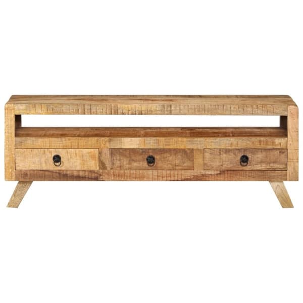Tv-bänk 110x30x40 cm massivt mangoträ