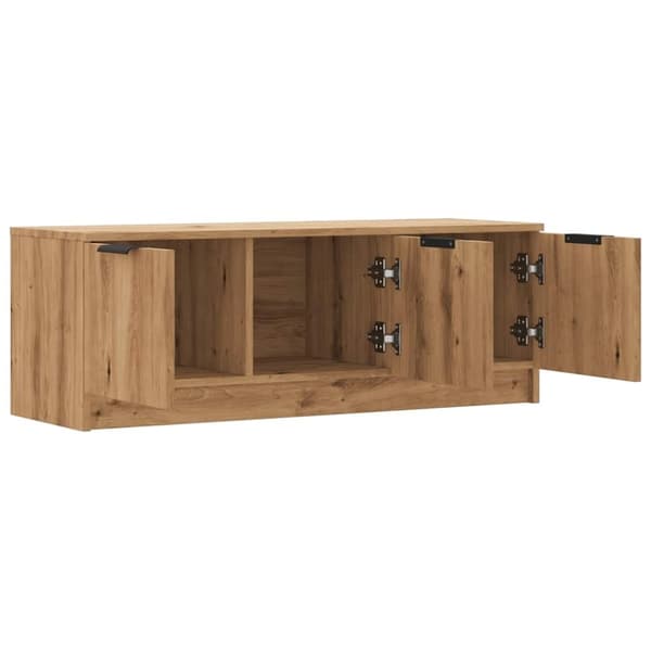 vidaXL tv-bord 102x35x36,5 cm konstrueret træ kunsteg