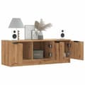 Miniatyrbillede 2 af 11: vidaXL tv-bord 102x35x36,5 cm konstrueret træ kunsteg