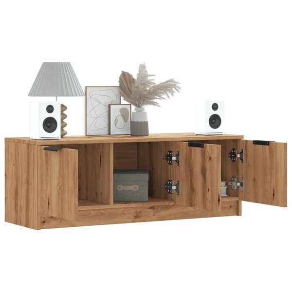 vidaXL tv-bord 102x35x36,5 cm konstrueret træ kunsteg