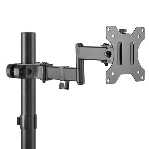 Maclean monitorfäste för montering på 28-60 mm rör/stång, dubbel fällarm, 17-32'', 8 kg max, MC-984