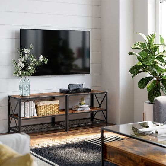 Tv-bord med hylder, op til 60 tommer TV