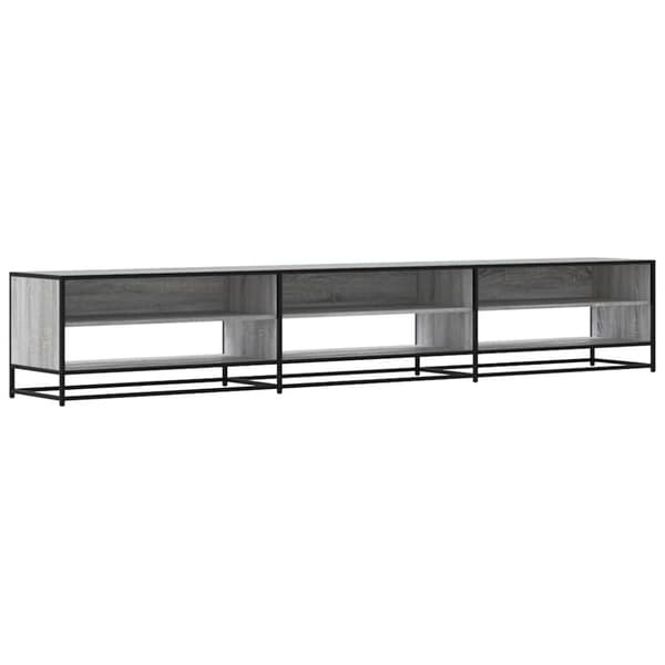 vidaXL Tv-bänk grå sonoma 270x40x46 cm konstruerat trä
