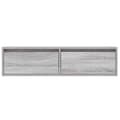 Miniatyrbillede 8 af 11: vidaXL tv-bord med LED-lys 100X35,5x25 cm grå sonoma-eg
