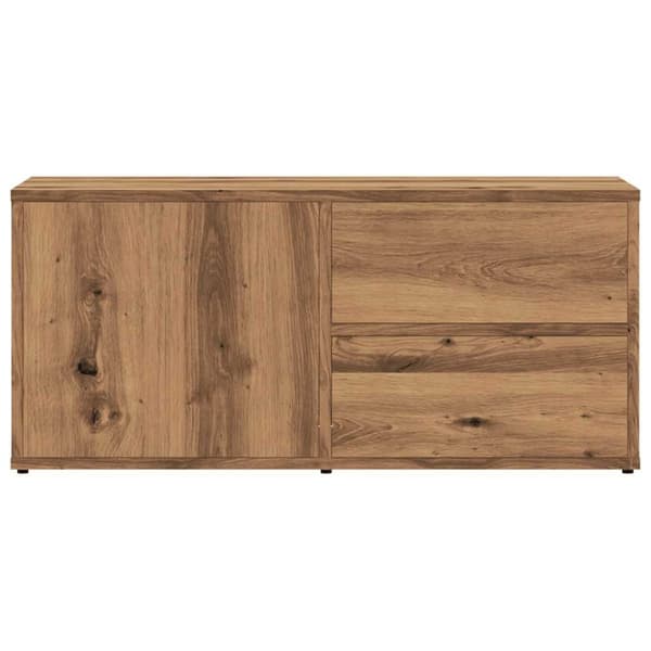 vidaXL TV-benk artisan eik 80x34x35,5 cm konstruert tre