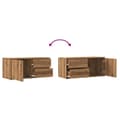 Miniatyrbilde 8 av 11: vidaXL TV-benk artisan eik 80x34x35,5 cm konstruert tre