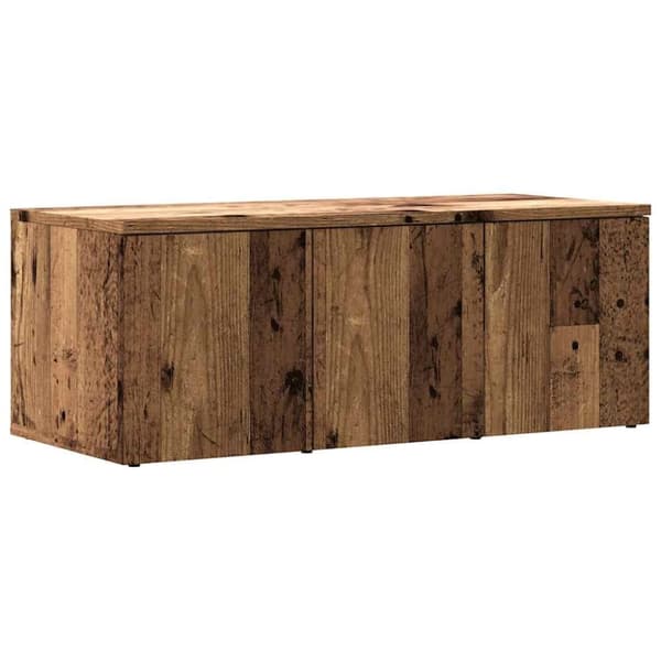 vidaXL TV-benk gammelt tre 80x34x30 cm konstruert tre