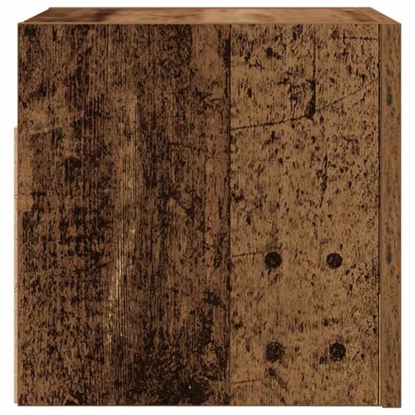 vidaXL Vegghengt TV-benk gammelt tre 30,5x30x30 cm