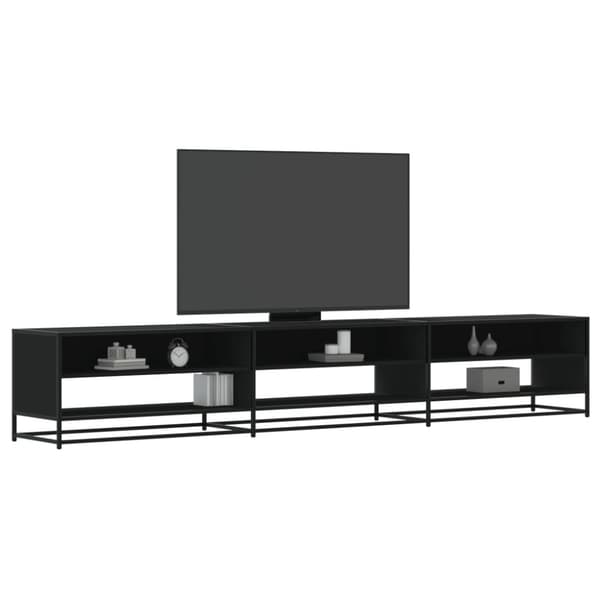 vidaXL tv-bord 270x40x46 cm konstrueret træ sort