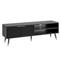 Miniatyrbillede 1 af 4: Rootz Modern TV Underskab - Mediekonsol - Underholdningsstativ - Lameldesign - Passer til tv'er op til 70" - 150 cm x 51 cm x 39 cm