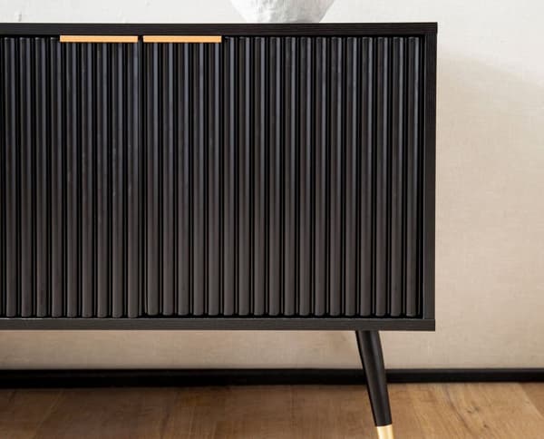 Rootz TV Bänkskåp - Modern design - Lamelldörrar - Gott om förvaring - 150 cm x 60 cm x 39 cm