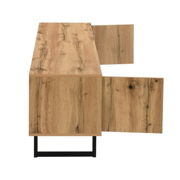 Rootz Elegant TV-skåp - Mediaenhet - Nöjescenter - LED-belysning - 190L x 40W x 50H cm