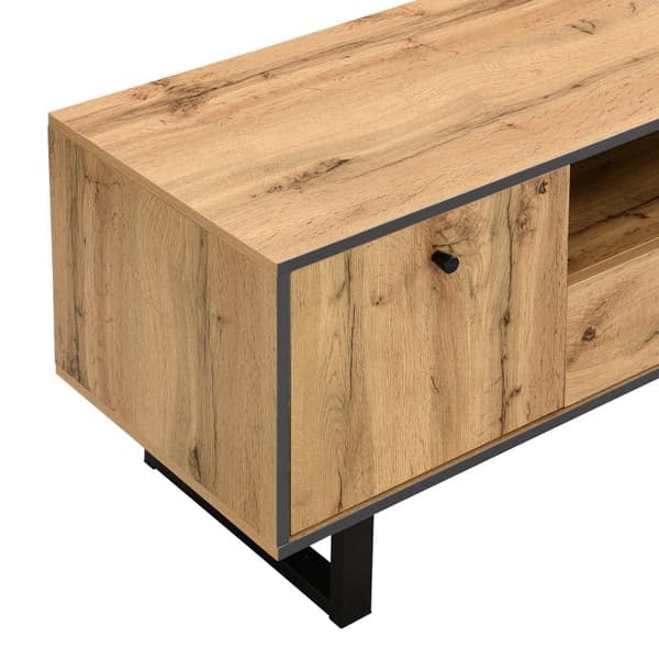 Rootz Elegant TV-skåp - Mediaenhet - Nöjescenter - LED-belysning - 190L x 40W x 50H cm