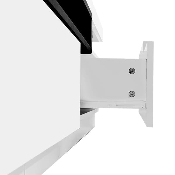 Rootz Högglans TV-skåp - Mediakonsol - Nöjescenter - LED-belysning - 160 cm x 39 cm x 42 cm