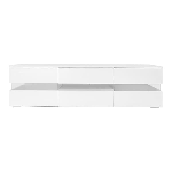 Rootz Modern TV-skåp - Mediaställ - Underhållningsenhet - Lyxig LED-belysning - 160cm x 39cm x 45cm