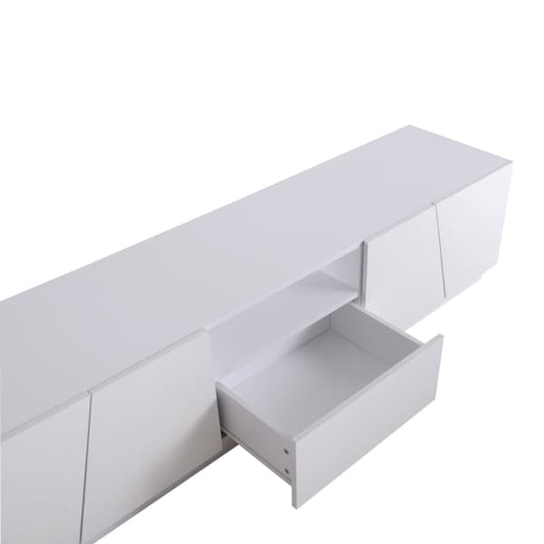 Rootz TV-skab - Underholdningsenhed - Mediestativ - MDF af høj kvalitet - 170L x 37W x 42H cm