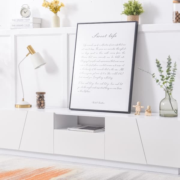 Rootz TV-skab - Underholdningsenhed - Mediestativ - MDF af høj kvalitet - 170L x 37W x 42H cm