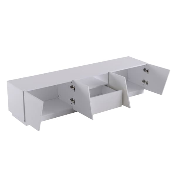 Rootz TV-skab - Underholdningsenhed - Mediestativ - MDF af høj kvalitet - 170L x 37W x 42H cm