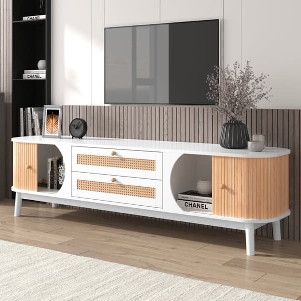 Rootz TV-skåp - Underhållningsenhet - Mediaställ - Snygg förvaring - 170L x 39,5W x 46H cm