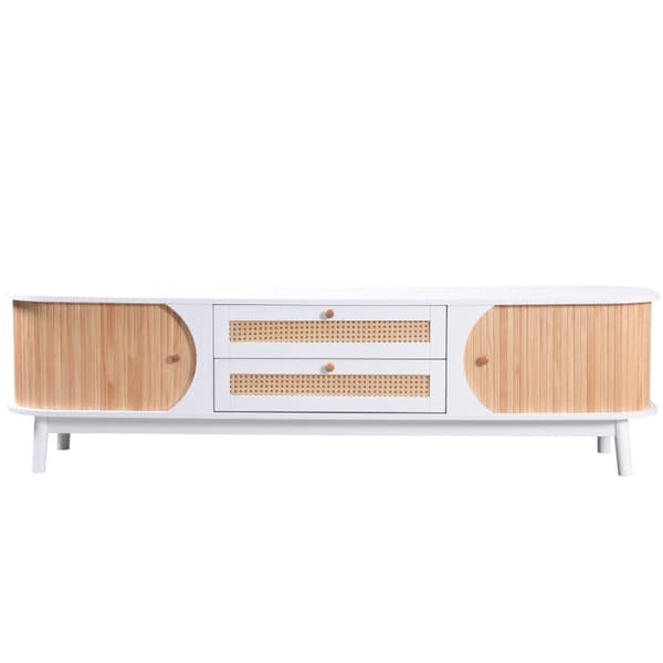 Rootz TV-skåp - Underhållningsenhet - Mediaställ - Snygg förvaring - 170L x 39,5W x 46H cm
