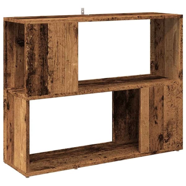 vidaXL Bokhylle/romdeler gammelt tre 80x24x63 cm