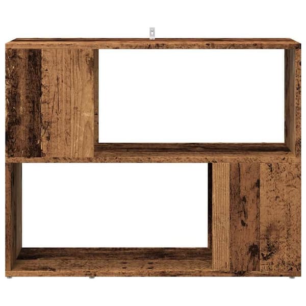 vidaXL Bokhylle/romdeler gammelt tre 80x24x63 cm