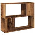 Miniatyrbilde 7 av 11: vidaXL Bokhylle/romdeler gammelt tre 80x24x63 cm