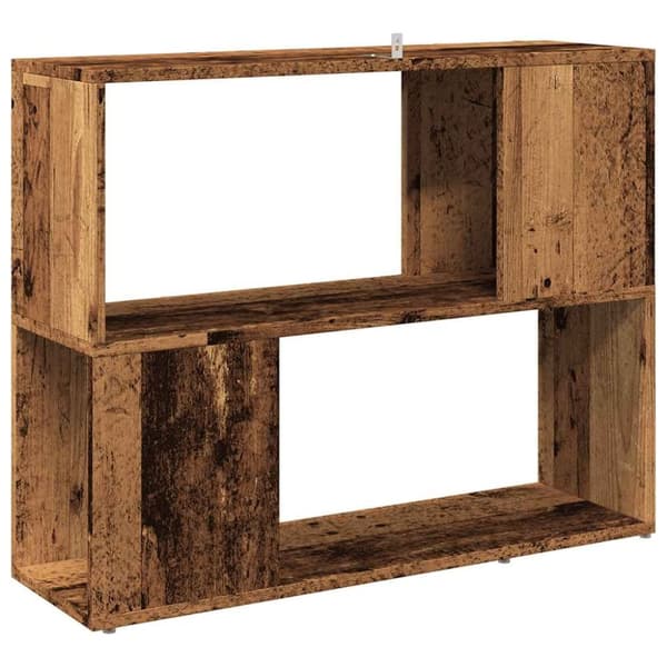 vidaXL Bokhylle/romdeler gammelt tre 80x24x63 cm