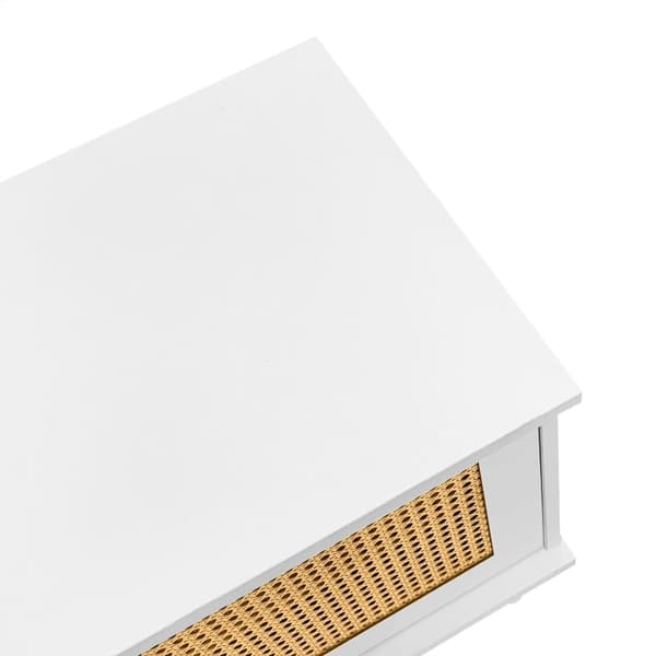 Rootz Rattan TV-ställ - Underhållningsenhet - Mediakonsol - Robust konstruktion - 200L x 40W x 49H cm